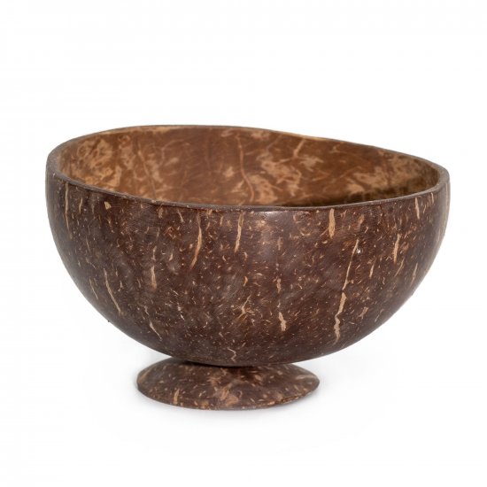 (image for) Medium Natural Coconut Bowl on Stand