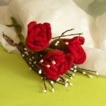 (image for) Felt Flowers - Red Roses