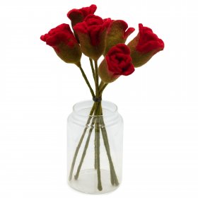 Felt Flowers - Red Roses Felt Flowers - Red Roses