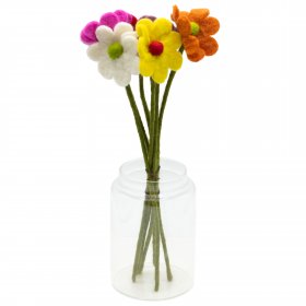 Felt Flowers - Daisy (assorted colours) Felt Flowers - Daisy (assorted colours)