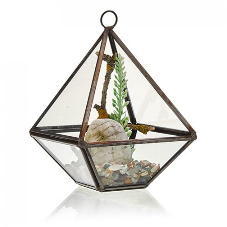 (image for) Glass Terrarium - Small Diamond