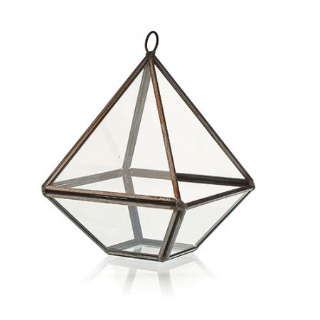 (image for) Glass Terrarium - Small Diamond