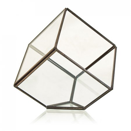 (image for) Glass Terrarium - Cube on Corner