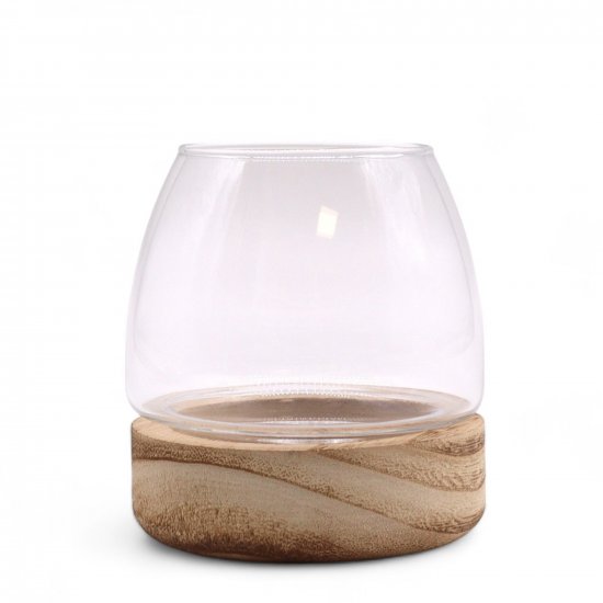 (image for) Mini Terrarium on Natural Tung Wood