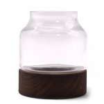 (image for) Small Shaped Terrarium on Dark Tung Wood
