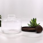 (image for) Ex-Large Ball Top Terrarium on Dark Tung Wood
