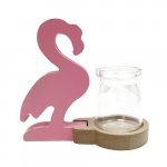 (image for) Hydroponic Home Décor - Pink Flamingo Pot