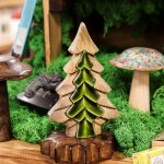 (image for) Lost in the Forrest - Small Tree in a Tree Wooden Decoration - 15x10cm
