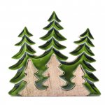 (image for) Lost in the Forrest - Three Trees 3D Wooden Decoration - 20x23cm