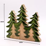 (image for) Lost in the Forrest - Three Trees 3D Wooden Decoration - 20x23cm
