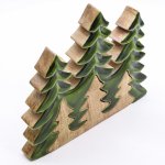 (image for) Lost in the Forrest - Three Trees 3D Wooden Decoration - 20x23cm