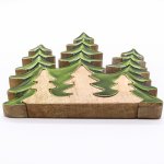 (image for) Lost in the Forrest - Three Trees 3D Wooden Decoration - 20x23cm