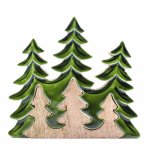 (image for) Lost in the Forrest - Three Trees 3D Wooden Decoration - 20x23cm