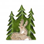 (image for) Lost in the Forrest - Stag in the Forrest 3D Wooden Decoration - 23x20cm