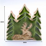 (image for) Lost in the Forrest - Stag in the Forrest 3D Wooden Decoration - 23x20cm