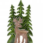(image for) Lost in the Forrest - Stag in the Forrest 3D Wooden Decoration - 25x15cm