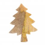 (image for) Lost in the Forrest - Enamel Tree Wooden Bowl - 25x19cm