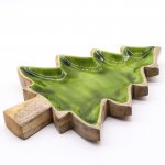(image for) Lost in the Forrest - Enamel Tree Wooden Bowl - 25x19cm