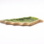 (image for) Lost in the Forrest - Enamel Leaf Wooden Bowl - 33x17cm