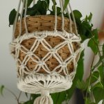 (image for) Macrame Pot Holder - Single Small Pot