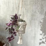 (image for) Macrame Pot Holder - Single Small Pot