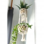 (image for) Macrame Pot Holder - Double Holder