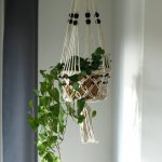 (image for) Macrame Pot Holder - Lrg Single Beaded