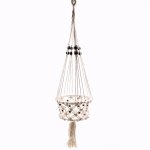 (image for) Macrame Pot Holder - Lrg Single Beaded
