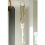 (image for) Macrame Pot Holder - Long With Ratten Hoop