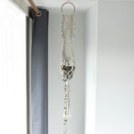 (image for) Macrame Pot Holder - Long With Ratten Hoop