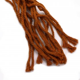 Macrame Pot Holder Classic - Chocolate Med Pot