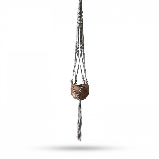 (image for) Macrame Pot Holder Beaded - Beige - 1 Meter