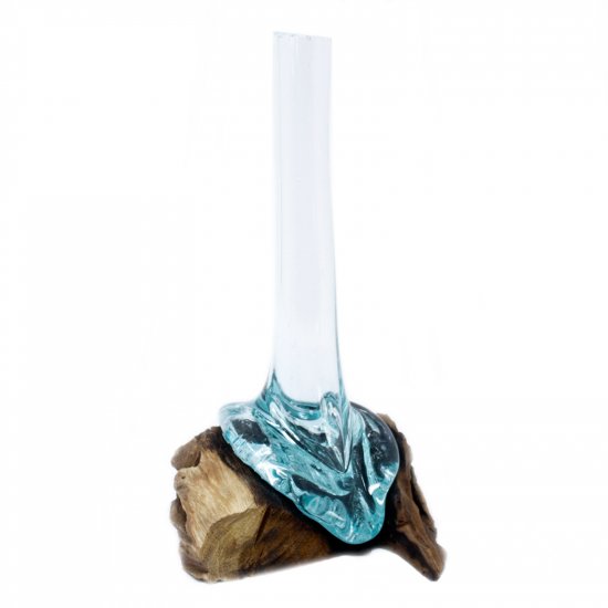 (image for) Molten Glass on Wood - Vase