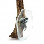 (image for) Molten Glass on Wood - Hanging Bowl