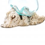 (image for) Molten Glass on Whitewash Wood - Large Bowl