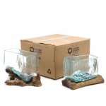 (image for) Molten Glass Tank on Wood with Stand - Medium Bowl