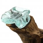 (image for) Molton Glass Triple Candle Holder on Wood