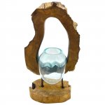(image for) Molton Glass Hanging Art Vase on Wood
