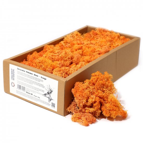 (image for) Decoration Reindeer Moss - Orange - (approx 500gm)