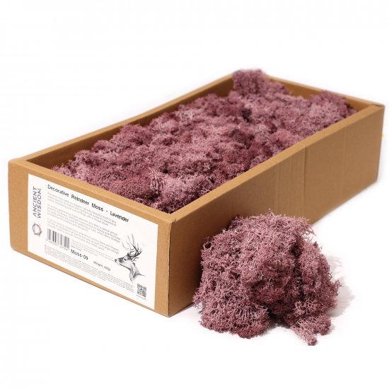 (image for) Decoration Reindeer Moss - Lavender - (approx 500gm)