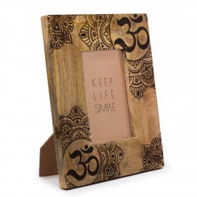 Med Mango Wood Picture Framel (for 10x15cm) 26x20x2cm - Mandala - Black Med Mango Wood Picture Framel (for 10x15cm) 26x20x2cm - Mandala - Black