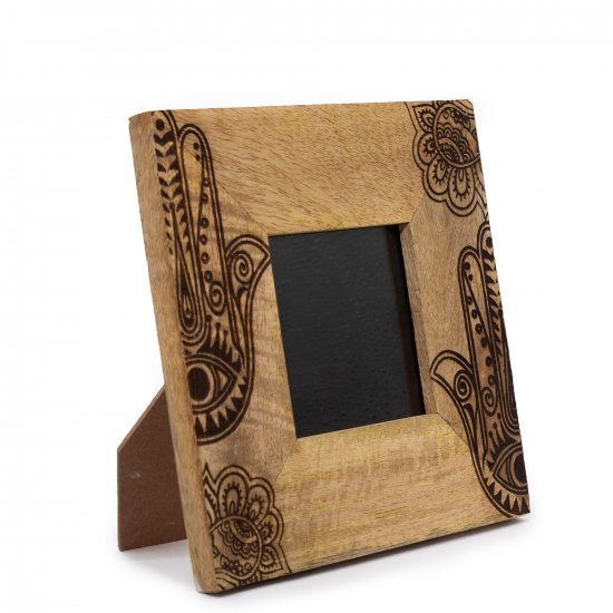 (image for) Small Mango Wood Picture Framel (for 10x10cm) 20x20x2cm - Hansa - Black