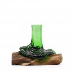 (image for) Recycled Beer Bottles - Mini Flower Vase on Wood