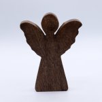 (image for) Medium Mango Wood Angel - Gold Decor