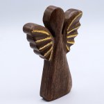 (image for) Large Mango Wood Angel - Gold Decor