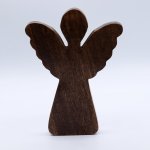 (image for) Large Mango Wood Angel - Gold Decor