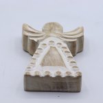 (image for) Mango Wood Angel - Whitewash