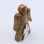 (image for) Mango Wood Angel in Angel - White Enamel