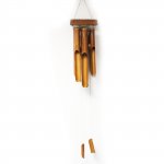 (image for) Bamboo Windchime - Natural finish - 6 Medium Tubes