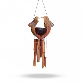 Bamboo Windchime - Natural finish - Husband & Wife Bamboo Windchime - Natural finish - Husband & Wife